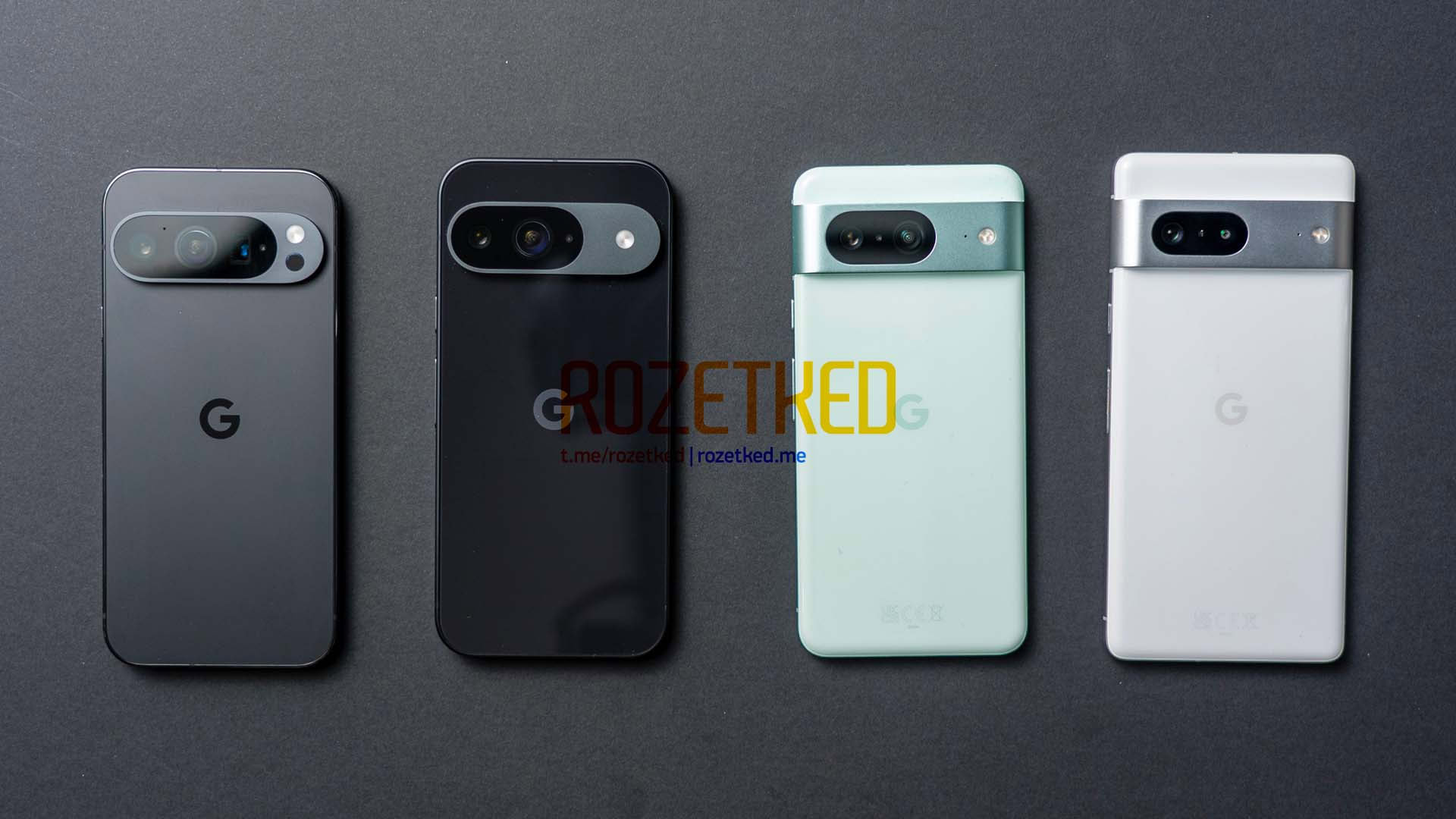 Leaked Pixel 9 and Pixel 9 Pro with Pixel 8 and Pixel 7